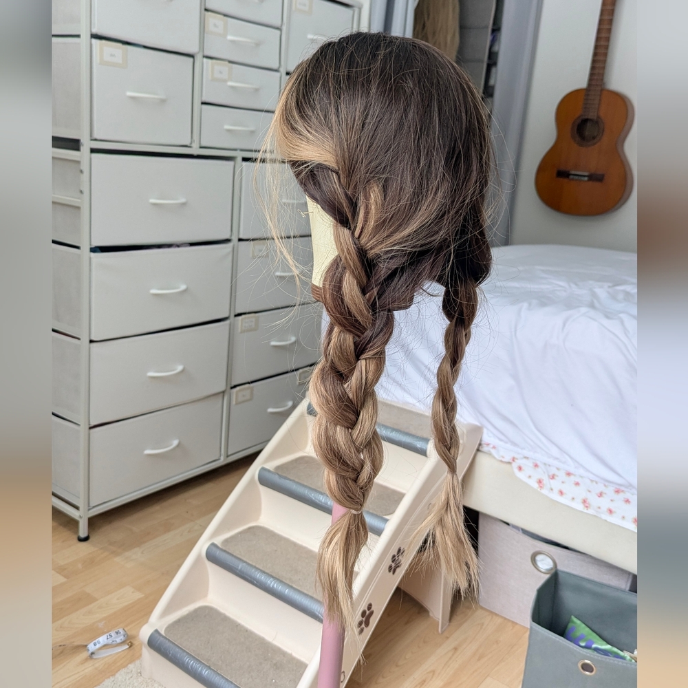 Ombre Brown and Blonde Wig 24-25", Synthetic - Picture 11 of 11
